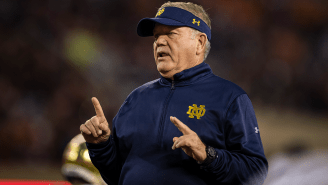 Brian Kelly Reportedly Got Out Of South Bend ASAP After Unbelievably Short Meeting With Players