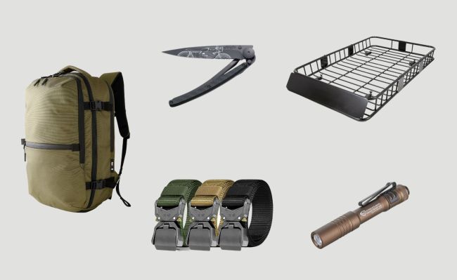 Everyday Carry Essentials: Universal Roof Rack, Rugged Utility Belt, Deejo Knives, And More