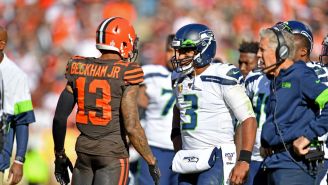 Russell Wilson Is Reportedly ‘Urging’ The Seahawks To Sign Odell Beckham Jr.