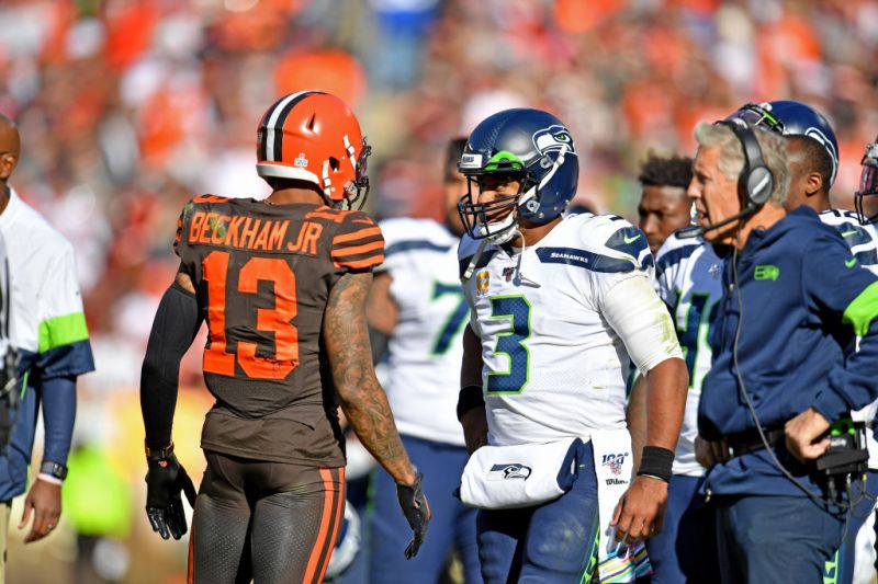 Russell Wilson Is Reportedly ‘Urging’ The Seahawks To Sign Odell Beckham Jr.