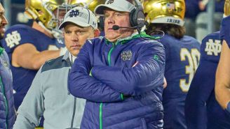 College Football Fans React To Brian Kelly Scheduling A 7 A.M. Team Meeting To Tell Notre Dame Players That He’s Leaving