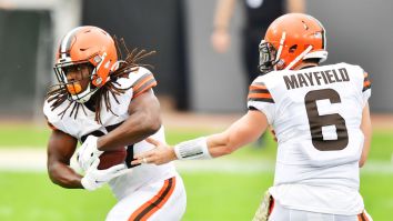 Kareem Hunt’s Dad Takes Shots At Baker Mayfield After Team’s Loss To Ravens