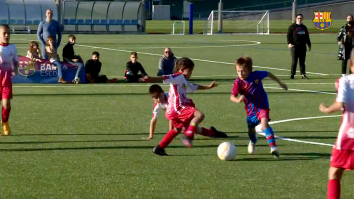 7-Year-Old FC Barcelona ‘Wonderkid’ Scores Unbelievable Goal That Draws Leo Messi Comparison