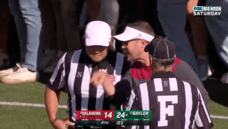 Lincoln Riley Loses His Mind After Baylor Storms Field With One Second Left, Kicks Field Goal (Video)