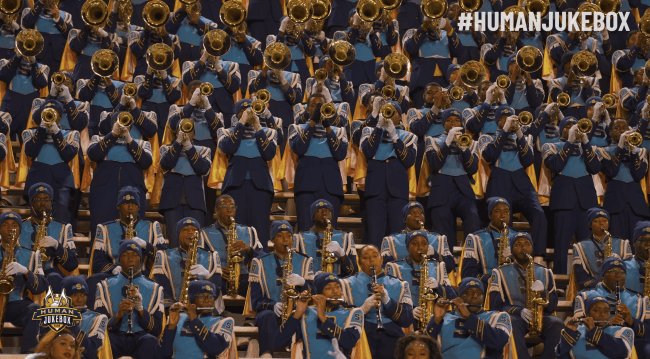 Southern University Human Jukebox Marching Band Cover Silk Sonic Smokin Out The Window