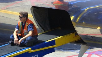 Baggage Handler Shows How Bags Are Loaded Underneath Planes