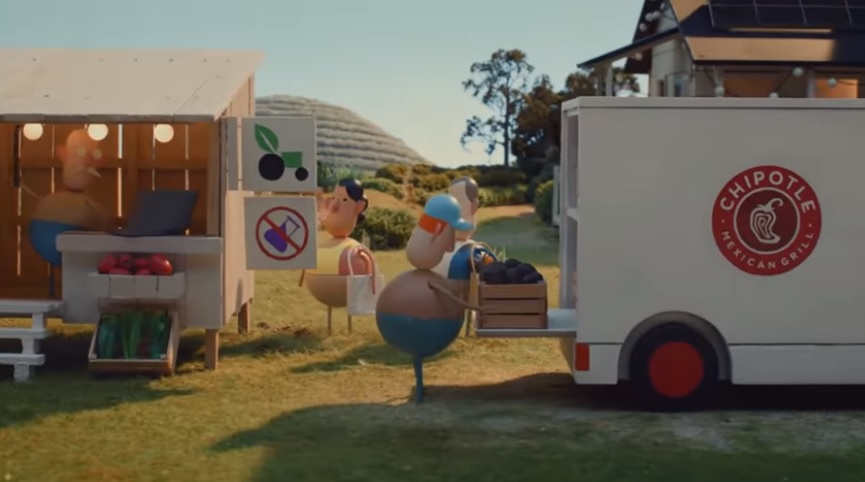 NFL Fans Were Confused By Bizarre Chipotle Cartoon Farmers Commercial ...