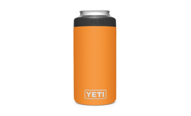 I've been waiting for King Crab Orange to come out for the past month  because I already knew the first sticker I was going to put on the cooler.  My first yeti