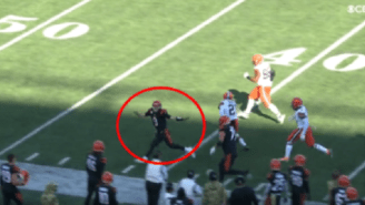 Joe Burrow Gets His Ankles Broken During Embarrassing Tackle Attempt On Pick-Six Interception