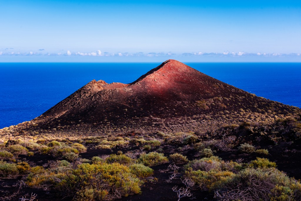 Lava Bomb at Cumbre Vieja volcano in Canary Islands
