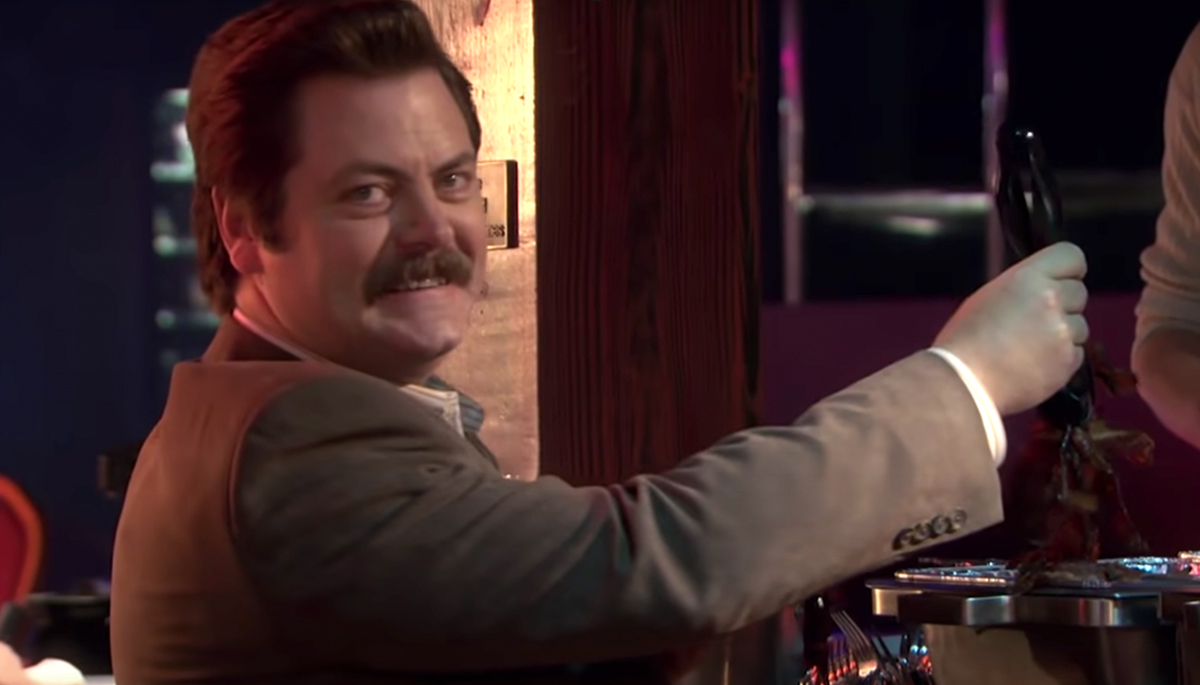 Nick Offerman Got So Much Free Bacon For Playing Ron Swanson