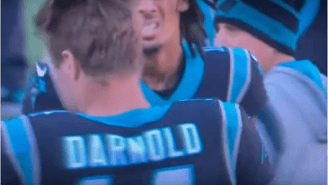 Video Shows Panthers QB Sam Darnold Getting Yelled At By Teammate Robby Anderson On The Sideline During Loss