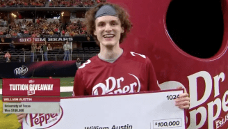 Steph Curry Of Football Tosses Wins $100,000 In Tuition By Revolutionizing Dr. Pepper Giveaway