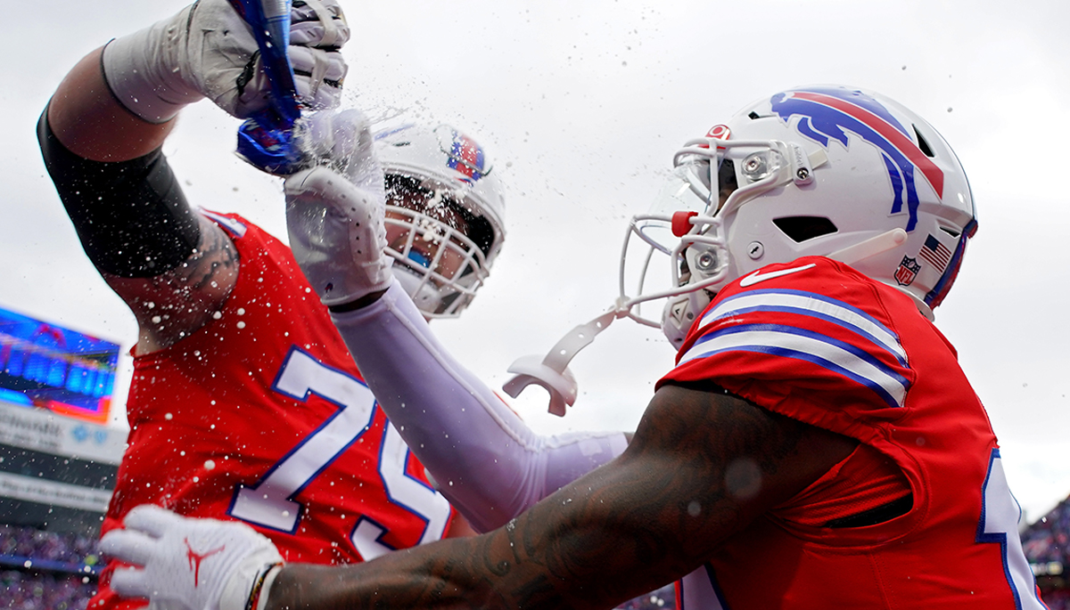 Turns out Bills' Spencer Brown was fined for beer celebration