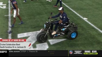 Deion Sanders Showed Up To His First Bowl Game On An Amazing Custom ‘Coach Prime’ Scooter (Video)