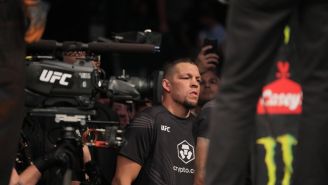 Nate Diaz Terrorizes Fan At Paul-Woodley Fight And Makes Him Drop His Beer