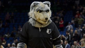 Lakers Fan Gets Demolished In Gnarly Eggnog Chugging Contest As Timberwolves Mascot Cheats (Video)