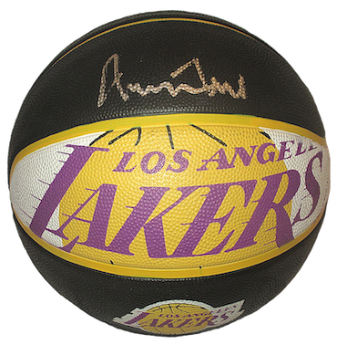 Jerry West Signed Los Angeles Lakers Logo NBA Basketball