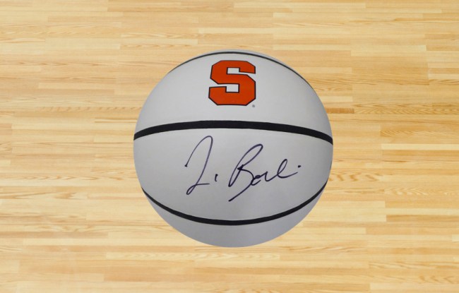 Jim Boeheim Autographed Rawlings Syracuse Orange Logo - best nba memorabilia under $250 Basketball