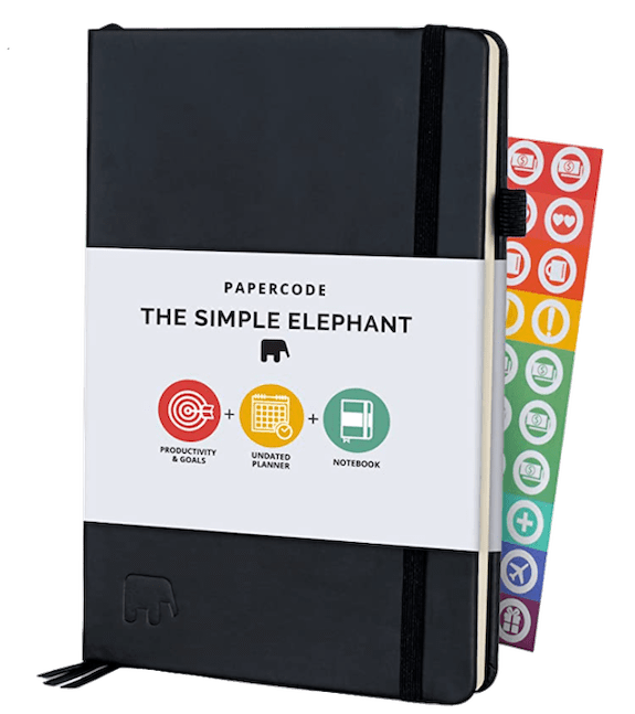 Papercode Simple Elephant Calendar Daily Planner 2021-2022