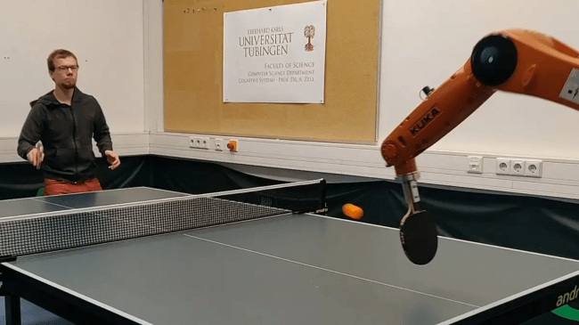 Robot Takes Only 90 Minutes To Learn How To Play Ping Pong Watch
