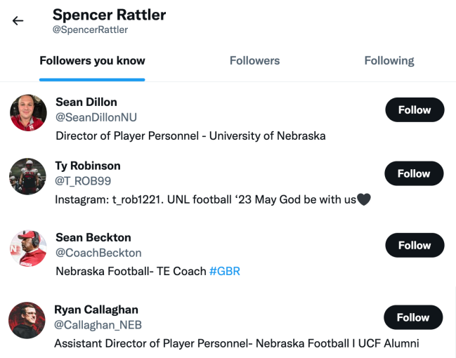 Spencer Rattler Twitter Followers Transfer Nebraska Cornhuskers