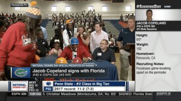 College Football Player Whose Mom Stormed Out At His Commitment Ceremony Enters Transfer Portal