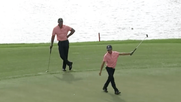 Tiger Woods’ Son Charlie Goes Viral For Savage Putter Raise Identical To His Dad After Draining Deep Putt