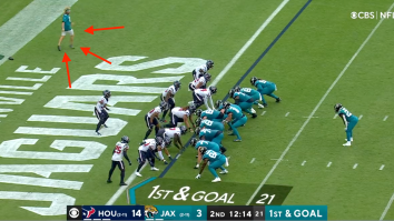 Rogue Jaguars Fan Runs Onto Field During Live Touchdown Play, Gets Absolutely Crushed (Video)