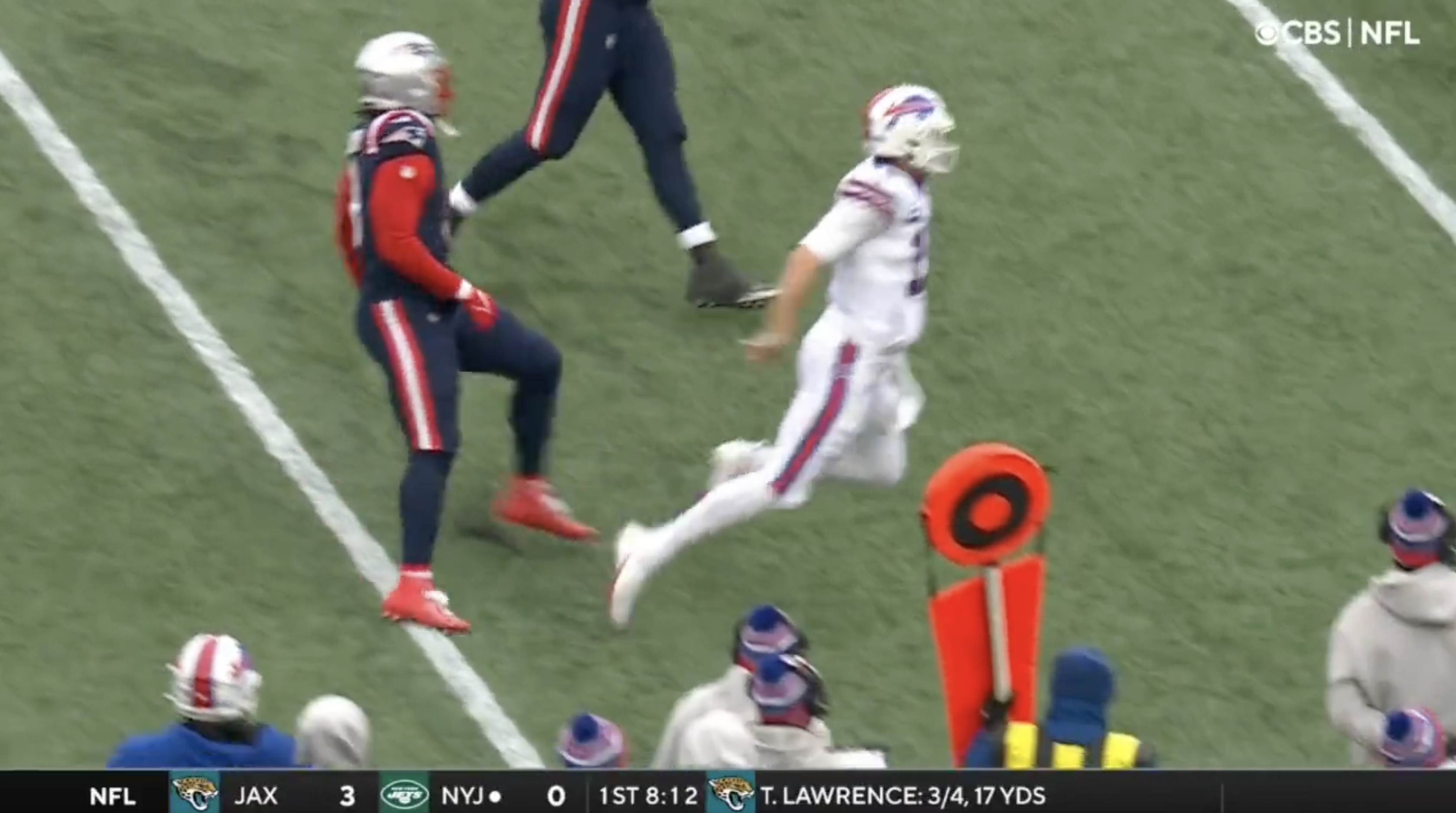 Bills QB Josh Allen wanted a tripping call. How rare are those in NFL?