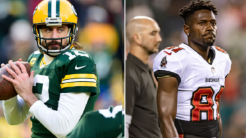 Aaron Rodgers Trends Because People Are Angry He Didn’t Get Suspended Like Antonio Brown For ‘Misrepresenting Vaccination Status’