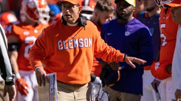 Social Media Roasts Dabo Swinney And His Orange Tracksuit