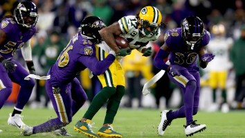 Davante Adams Busted Out Footage On His Phone And Had An Incredible Answer When Asked About Triple Coverage By The Ravens
