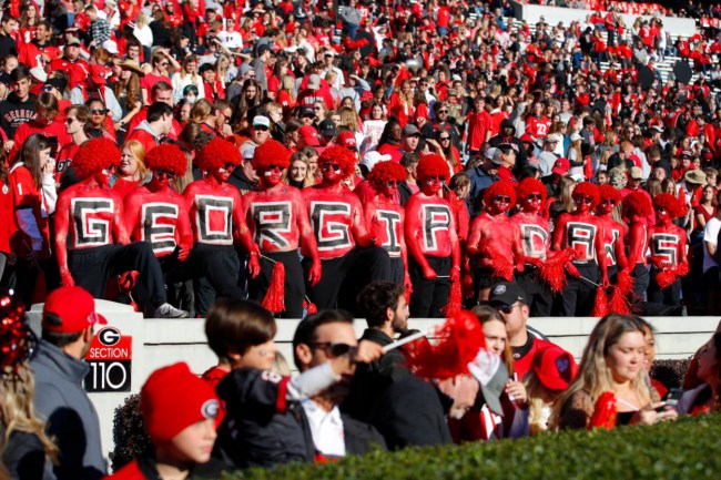 Georgia Fans Copying An Ohio State Tradition Ahead Of Michigan Game