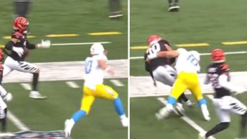 Chargers QB Justin Herbert Impressively Chases Down Defender And Delivers Perfect Form Tackle After Fumble