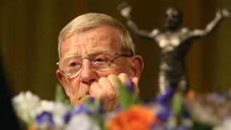 Lou Holtz Is Extremely Upset That Brian Kelly Left Notre Dame For LSU
