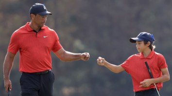 New Video Shows Tiger Woods, Charlie Woods Having Identical Golf Mannerisms