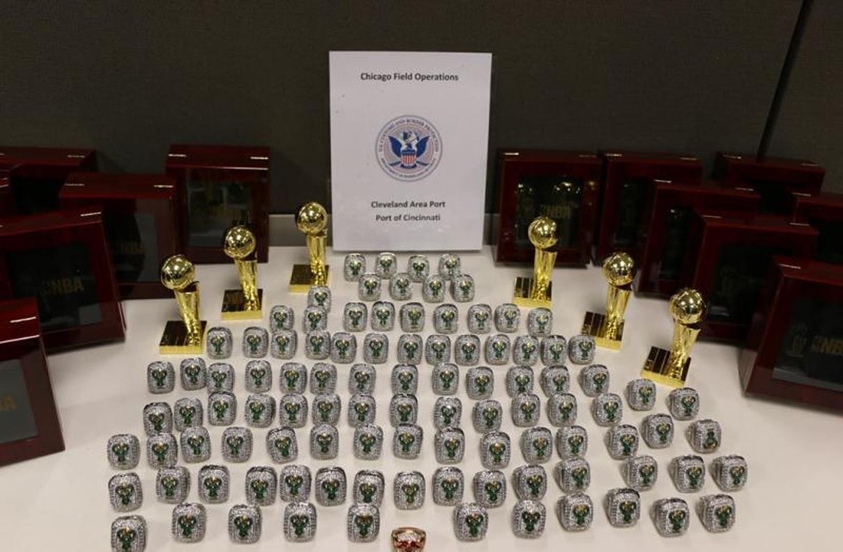 Customs Seizes $441K Worth of Fake Championship Rings