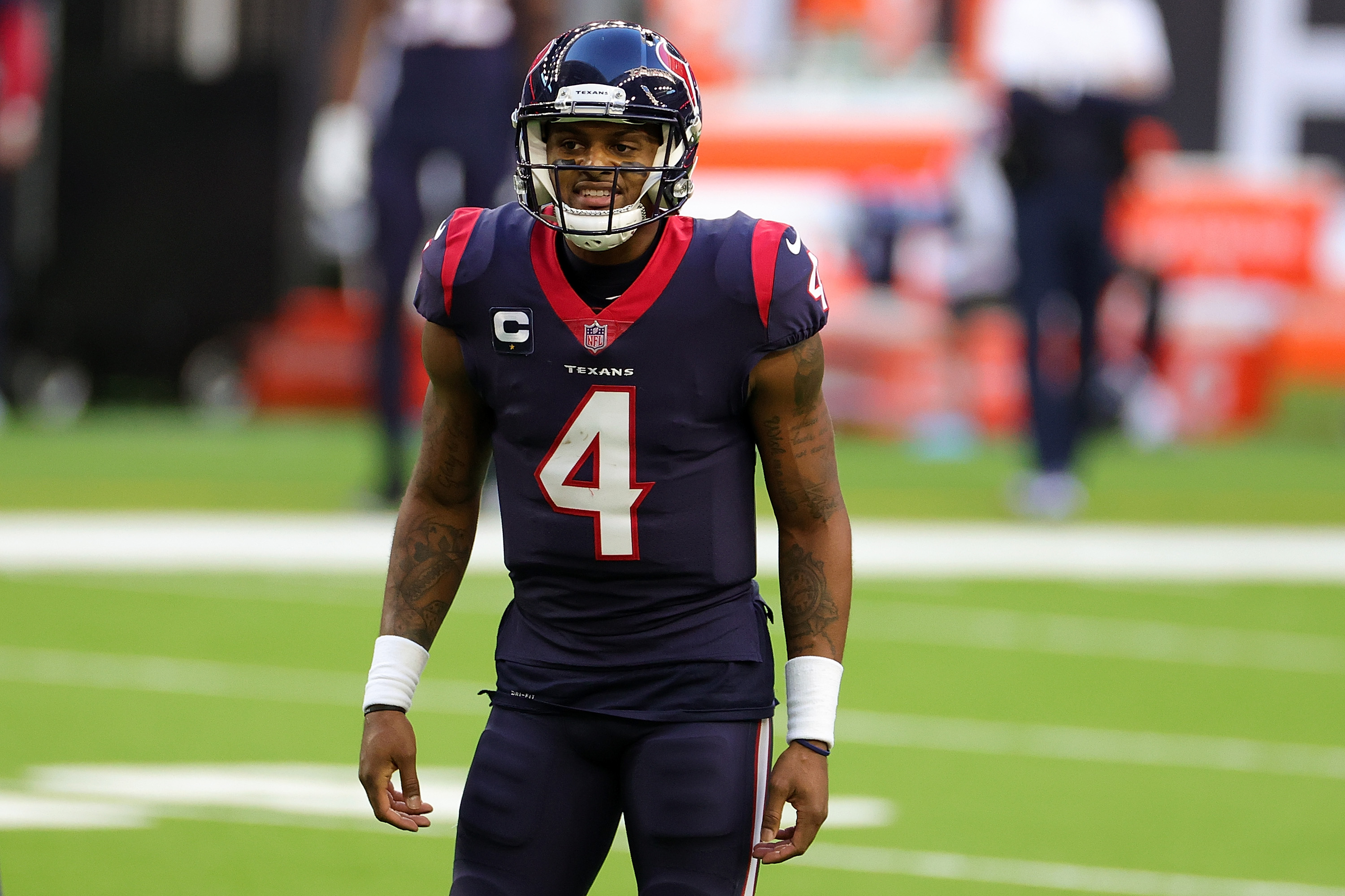 DESHAUN WATSON WANTS TO TEAM UP WITH BRIAN FLORES ON THE NEW YORK GIANTS! 