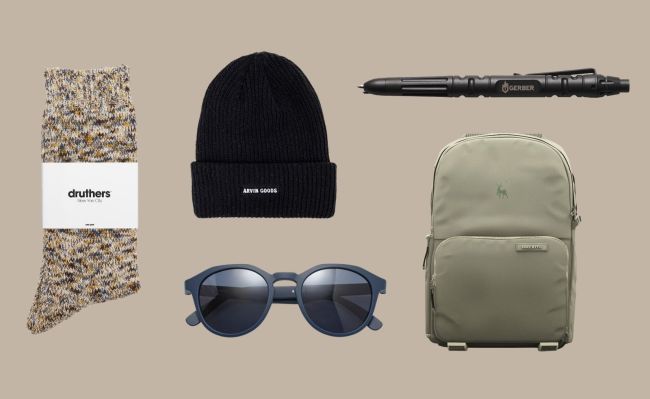Everyday Carry Essentials: Arvin Goods Beanie, Druthers Japanese Recycled Cotton Crew Socks, And More