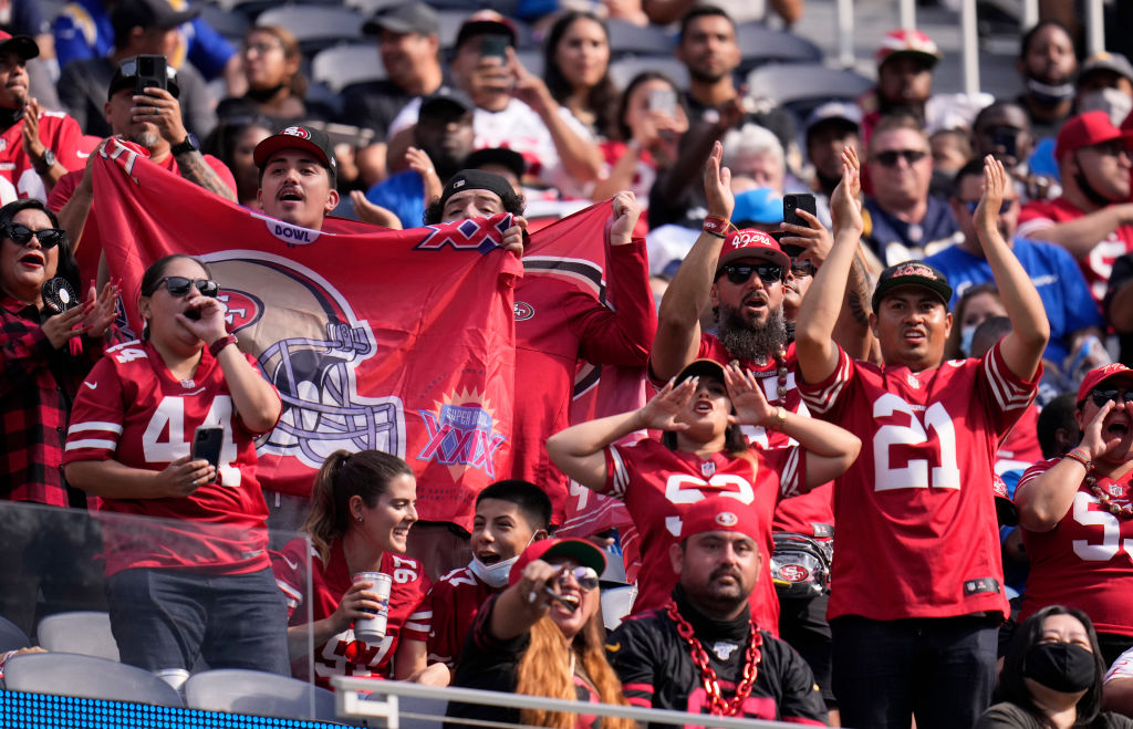 49ers fans take over SoFi Stadium despite Rams' attempt to limit road  attendance at NFC championship game