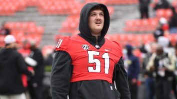 Georgia OL Tate Ratledge Rocks Incredible Mullet And Mustache At National Championship