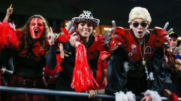 Self-Proclaimed Drunk, Obnoxious Georgia Fans Won’t Stop Barking Like Dogs, Causing Disturbance