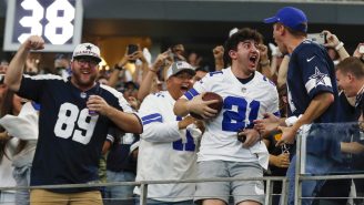 Video Shows Absolute Mayhem Unfold As Cowboys, 49ers Fans Storm AT&T Stadium For Wild Card Game