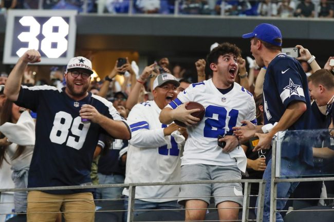 Insane Video Shows Chaos As 49ers, Cowboys Fans Rush AT&T Stadium
