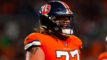 Broncos OL Quinn Meinerz Violently Pancaked Someone So Badly That He Got Up Swinging (Video)