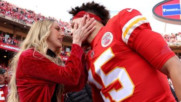 Patrick Mahomes’ Fiancée Addresses Haters With Video Of Chiefs Fans Wanting More Champagne