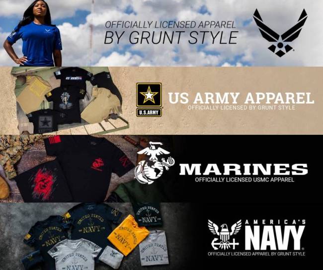 Take Pride In 'Merica With Grunt Style's Officially Licensed Military Apparel