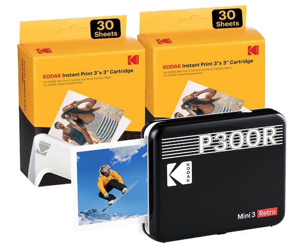 Kodak Mini 3 Square 3x3 Retro Portable Printer