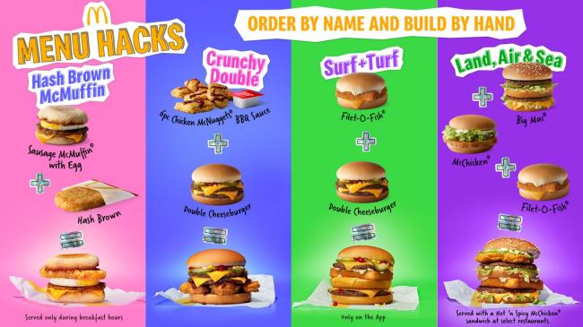 McDonald's Is Adding Four Menu Hacks To Its Official Lineup